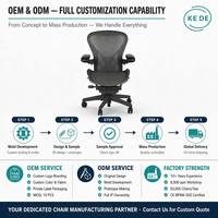 Chaise de bureau ergonomique en maille, pivotante, réglable en hauteur, avec accoudoirs rotatifs, vente en gros usine, accepte les commandes OEM et ODM personnalisées