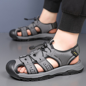 Sandalias de Senderismo para Hombre, Punta Cerrada, Parte Superior de Malla, Correa con Hebilla, Suela de Goma, Transpirables, Deportivas, Casuales de Verano - Product Image 2