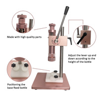 Machine manuelle de capsulage de flacons de parfum, machine de capsulage de flacons aérosols par pression 13mm 15mm 17mm