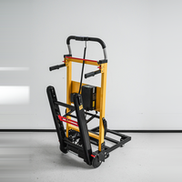 Chariot à main électrique pour escalades, capacité de charge 300 kg, chenilles, moteur brushless 160 W, batterie lithium 24 V, pliable