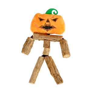Hoogwaardig Halloween Cartoon Pluche Houten Kauwspeeltje voor Katten - Ecologisch Duurzaam Gebitversterkend & Interactief Cadeau - Product Image 6
