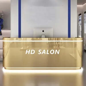 Modern Design Reception Counter Salon Beauty Counter Hotel Lobby Reception Counter Spa Store Reception Desk beauty salon