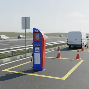 Máquina Infladora de Neumáticos Metálica Automática, Manómetro Digital, Estación de Llenado de Aire Portátil de Doble Cilindro, Bomba de Aire para Neumáticos de Coche - Product Image 2