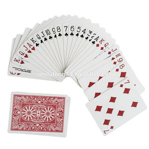 Precio barato OEM aceptable Uv barniz núcleo azul papel <span class=keywords><strong>de</strong></span> ambos lados jugando a las <span class=keywords><strong>cartas</strong></span> para regalo <span class=keywords><strong>de</strong></span> Navidad - Product Image 3