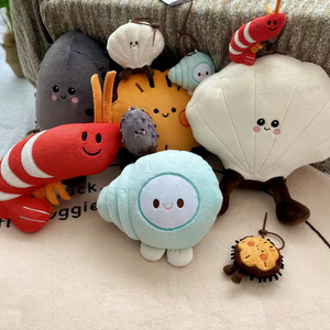 Llaveros de Peluche con Temática Oceánica al por Mayor: Muñecos de Peluche de Langosta, Vieira y Caracol para Niños, Regalo y Decoración - Product Image 1