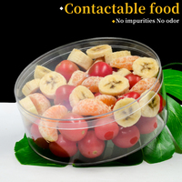 Grande Boîte Ronde en PS Plastique Jetable pour Tiramisu, Luxueuse et Recyclable, Conteneur à Biscuits en PS pour Aliments, Bonbons, Salades – Emballage Premium