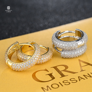 היפ הופ 925 סטרלינג כסף <span class=keywords><strong>moissanite</strong></span> עגיל כיתה גבוהה מעוף את עגילי vs <span class=keywords><strong>moissanite</strong></span> עגילים לגברים נשים - Product Image 4