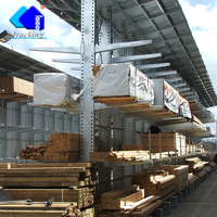 Jracking Heavy Duty Timber Steel Pipe Cantilever Racking Used for Industrial Storage Single or Doubld Sided Cantilever Racking