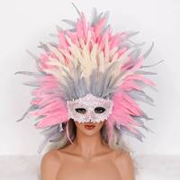Masque en plumes douces unisexe, bal masqué, Halloween, carnaval, danse, performance musicale, festival, élégant, mode, fait main, fête des yeux