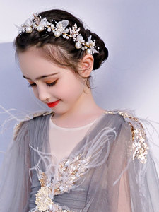 Ghirlanda per capelli da <span class=keywords><strong>bambina</strong></span>, accessorio floreale per capelli, stile principessa, ispirato alle fate della foresta, per sposa e <span class=keywords><strong>damigella</strong></span> <span class=keywords><strong>d</strong></span>'<span class=keywords><strong>onore</strong></span> - Product Image 3