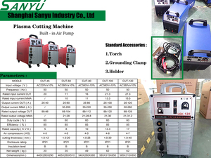SANYU CUT-80 휴대용 플라즈마 절단기 (내장형 에어 펌프 포함, 금속 절단용) - Product Image 6