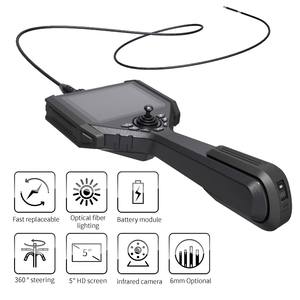 6mm muayene kamera, IP67 su geçirmez Led eklemli Borescope kamera, 5 "Wifi videoskop 2 metre <span class=keywords><strong>NDT</strong></span> türbin motorları - Product Image 2