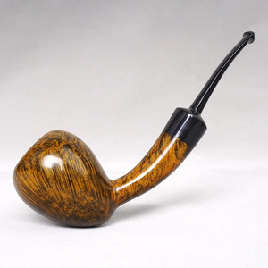 Handmade Bent Acorn Wood Tobacco Pipe Light Colored Glossy Surface Filter Smoking Accessory Personal Gift - Product Image 2