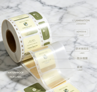 Étiquettes autocollantes personnalisées pour produits de soin corporel, impression de logo sur mesure, étiquettes imperméables pour bouteilles de produits de beauté