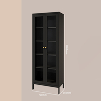 Armoire de rangement multifonctionnelle en acier, étagère métallique sur pied anti-poussière et anti-humidité pour salon