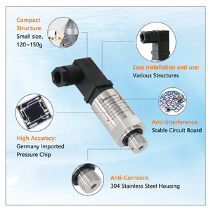 WTsensor圧力センサー250bar 4-20ma油圧液体圧力トランスデューサPCM320油圧圧力トランスミッタ250bar - Product Image 4
