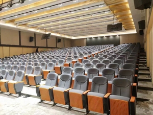 Vỏ ghế cho Auditorium ghế trở lại Bảng điều chỉnh với gỗ cho đại học hội nghị hội trường rạp hát 3 ghế điện ghế vải - Product Image 6
