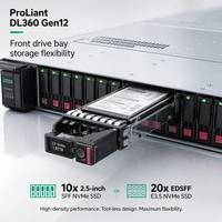 Serveur d'entreprise ProLiant DL360 Gen12 1U, double processeur Xeon Scalable, mémoire DDR5, serveur GPU, calcul en nuage IA, vente en gros en stock