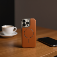 Étui magnétique en cuir véritable de qualité supérieure pour S24 Ultra, design luxueux, couleur unie, téléphone portable