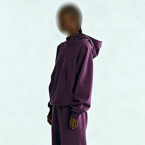 Unisex Cotton Hoodie Drop Shoulder Puff Sleeves Printed Daily Wear Comfortable Hoodie Customized Logo Streetwear Wholesale - Product Image 6