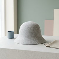 Pemasok Pabrik Topi Sauna Wol Merino 100% Organik Alami Berkualitas Tinggi Warna Sesuai Pesanan Topi Spa Topi Sauna Banya