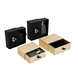 Kết cấu tinh tế tối thiểu hàng ngày lưu trữ nước hoa hộp sang trọng màu đen cấu trúc đồng bằng mạnh mẽ các tông ngăn kéo nước hoa hộp - Product Image 2