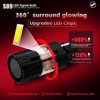Ampoule LED S09 multicolore T10 T15, éclairage 360°, feux de position, feux de freinage, feux de recul pour 99% des voitures