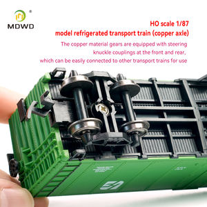 Vagons frigorifiques HO à l'échelle 1:87 de 40 pieds pour modèles de trains, dioramas et aménagements de scènes de gares ferroviaires - Product Image 3