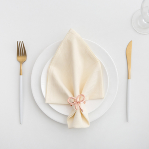 Tamaño personalizado Ajuste de mesa formal Restaurante Boda Decoración elegante Servilletas de tela de algodón lavables reutilizables duraderas - Product Image 4