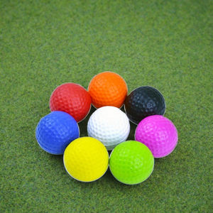 Balle de golf personnalisée de 42 mm en PU souple de qualité supérieure pour entraînement en intérieur, durable, avec logo imprimé par UV - Product Image 1