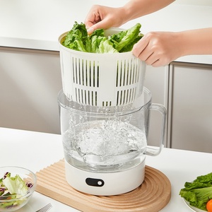 Deshidratador de Verduras de Plástico, Herramienta de Cocina Manual y Eléctrica con Colador para Lavar y Escurrir Verduras para Uso Doméstico - Product Image 4