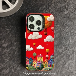 Coque de téléphone IMD motif <span class=keywords><strong>montgolfière</strong></span> colorée argentée pour iPhone 16 Plus 15 Pro Max 14 13 12 11 – Housse arrière de protection pour mobile - Product Image 4