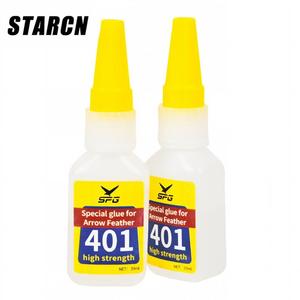 STARCN 401 High Strength Fast Curing <strong>Arrow</strong> Fletching <strong>Glue</strong>-Cyanoacrylate Adhesive for Vanes, Feathers, Nocks, <strong>Inserts</strong> &amp; Points - Product Image 1