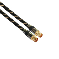 Câble Coaxial pour antenne de télévision RF, boîtier en aluminium, à Triple blindage, 9.5mm, Satellite RG6, câble Coaxial 3c-2v F