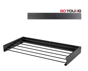 Banyo ve havlu kurutma duvara monte ve katlanabilir ayakta tip kurulum için siyah/beyaz ev geri çekilebilir raf - Product Image 1