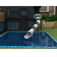 Toboggan en plastique pour enfants, aire de jeux intérieure pour piscine, utilisé à des fins commerciales