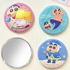 Spilla in metallo riflettente a doppio flash con specchietto tascabile, distintivo personalizzato con decorazioni a tema cartoni animati e anime - Product Image 2