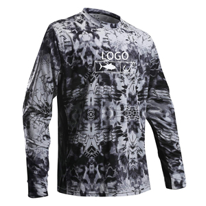 OEM personnalisé Upf50 + Performance chemise de pêche à séchage rapide 100% polyester évacuation de l'humidité UV col à manches longues imperméable - Product Image 3