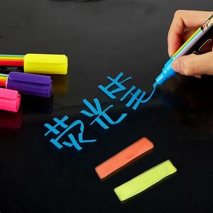 Kit de 8 couleurs de stylo marqueur Bee King, pointe 8mm, panneau de lampe, stylo publicitaire électronique, stylo <span class=keywords><strong>graffiti</strong></span> effaçable en gros - Product Image 3