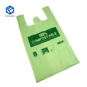 Hot Selling Biodegradable And Compostable D2w Epi Corn Starch 100% Eco-friendly Shopping Plastic Bag