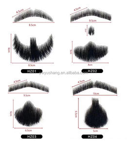 Material de Base de Encaje Suizo para Maquillaje de Barba y <span class=keywords><strong>Bigote</strong></span> de Hombre, 100% Cabello Humano, de Fábrica al por Mayor, para Cine y Televisión - Product Image 3