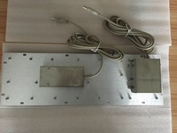 Clavier mécanique industriel étanche à 65 touches, monté sur métal, avec trackball ou pavé tactile