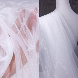 <span class=keywords><strong>Tissu</strong></span> Organza Léger Haute Densité à Fil Crypté, <span class=keywords><strong>Tissu</strong></span> Tendance et Élégant pour Robe de Mariée, Décoration de Jupe pour Filles et Garçons - Product Image 2