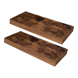 ชั้นวางของแบบแขวน<span class=keywords><strong>2</strong></span>ชุดพร้อมที่ยึดผนังที่มองไม่เห็นชั้นวางของแบบลอยสำหรับตกแต่งผนัง - Product Image 1