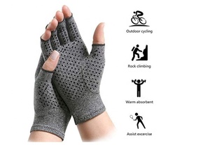 Guantes de mano de compresión sin dedos para la artritis Aliviar el dolor de reumatoide, túnel carpiano - Product Image 4