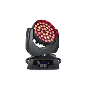 KM-MH12013 고품질 LED 36pcs * 10W RGBWA 4IN1 LED 줌 빔 워시 이동 헤드 무대 조명