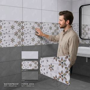 Vistaar 300x600mm 12x24 Azulejos de pared de cerámica esmaltada mate 30x60cm Azulejos de fácil limpieza para interiores para sala de estar India - Product Image 1