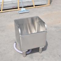 Évier professionnel en acier inoxydable robuste pour serpillères, capacité de charge 300 kg/m, résistant à la rouille, avec canal de drainage autoportant