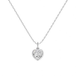 Collier pendentif cœur en argent sterling 925 plaqué or 18 carats avec zircone 5A, cadeau idéal pour la Saint-Valentin de Dylam Good Choice - Product Image 1