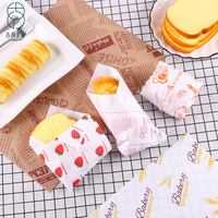 Papier d'emballage biodégradable imprimé pour hamburgers et sandwichs, recyclable, pour la restauration rapide, en bois